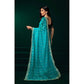 Delicate Women's Net Sequence Saree With Blouse Piece