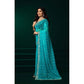 Delicate Women's Net Sequence Saree With Blouse Piece