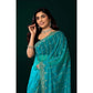 Delicate Women's Net Sequence Saree With Blouse Piece