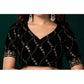 Delicate Women's Net Sequence Saree With Blouse Piece