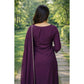 Snazzy Women's Georgette Ethnic Motif Round 3/4th Sleeve Kurti With Pant Dupatta Set