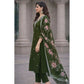 Glamorous Women's Chanderi Silk Ethnic Motif V-Neck 3/4th Sleeve Kurti With Pant Dupatta Set