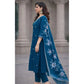 Glamorous Women's Chanderi Silk Ethnic Motif V-Neck 3/4th Sleeve Kurti With Pant Dupatta Set