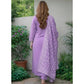 Glamorous Women's Chanderi Silk Ethnic Motif Round 3/4th Sleeve Kurti With Pant Dupatta Set