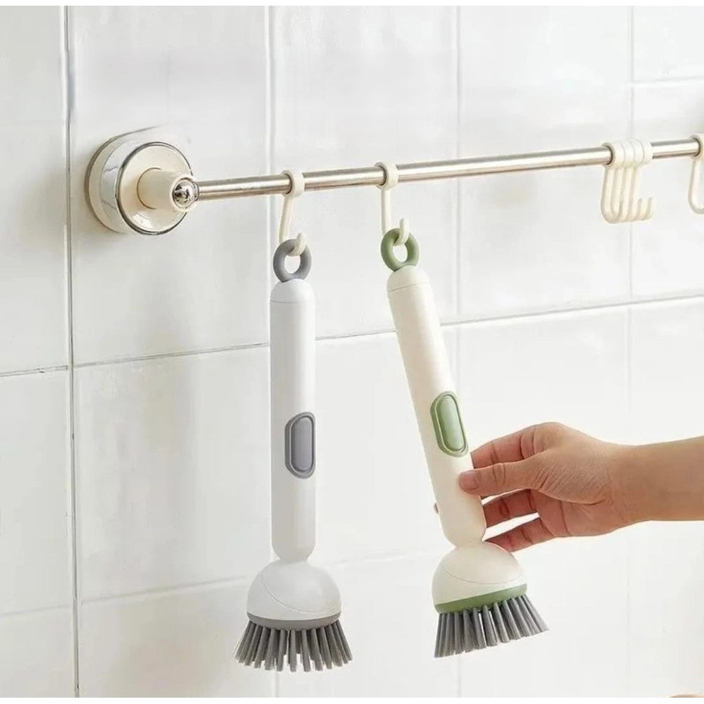 Dashing TPR-Plastic Solid Electric Liquid Soap Dispensing Cleaning Brush with Handle