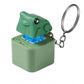 Dashing Plastic Solid Frog Croaking Keychain