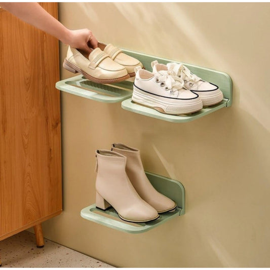 Dashing Plastic Solid Wall Hanging Shoe Rack