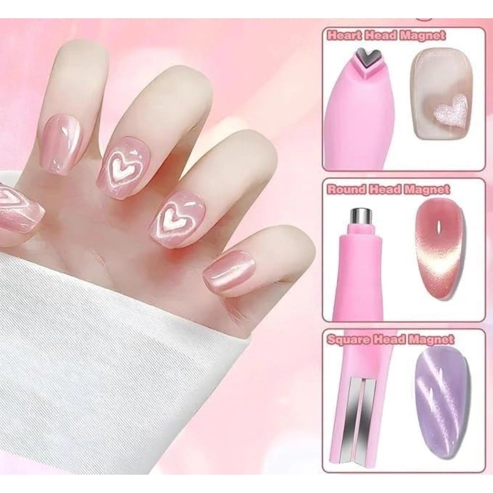 Dashing Plastic Solid Magnetic Nail Art Pen Set