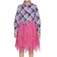 Twinkling Girl's Polyster Crepe Lace Inserts Long Sleeves Dress