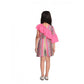 Funky Girl's Cotton &amp; Polyester Printed 3/4th Sleeves Dress