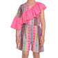 Funky Girl's Cotton &amp; Polyester Printed 3/4th Sleeves Dress