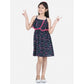 Classic Girl's Rayon Flamingo Print Sleeveless Dress