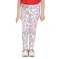 Comfy Girl's Cotton Lycra Floral Elasticated Jeggings