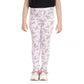Comfy Girl's Cotton Lycra Floral Elasticated Jeggings