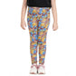 Comfy Girl's Cotton Lycra Floral Elasticated Jeggings