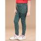 Comfy Girl's Cotton Lycra Floral Elasticated Jeggings