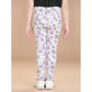 Comfy Girl's Cotton Lycra Floral Elasticated Jeggings