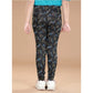 Comfy Girl's Cotton Lycra Floral Elasticated Jeggings