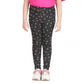 Comfy Girl's Cotton Lycra Floral Elasticated Jeggings