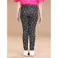 Comfy Girl's Cotton Lycra Floral Elasticated Jeggings