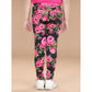 Comfy Girl's Cotton Lycra Floral Elasticated Jeggings