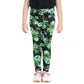 Comfy Girl's Cotton Lycra Floral Elasticated Jeggings