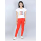 Fashionista Girl's Cotton Lycra Solid Elasticated Jeggings