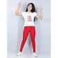 Fashionista Girl's Cotton Lycra Solid Elasticated Jeggings