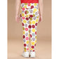 Comfy Girl's Cotton Lycra Floral Elasticated Jeggings