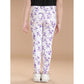 Comfy Girl's Cotton Lycra Floral Elasticated Jeggings
