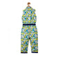 Unique Girl's Cotton Floral Sleeveless Jumpsuit