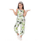 Elite Girl's Denim Embroidered Sleeveless Jumpsuit