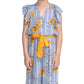 Funky Girl's Rayon Floral Flutter Jumpsuit