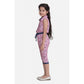 Elite Girl's Cotton Printed Sleeveless Jumpsuit