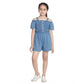 Twinkling Girl's Rayon Solid Sleeveless Jumpsuit