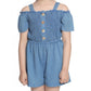 Twinkling Girl's Rayon Solid Sleeveless Jumpsuit