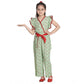 Classic Girl's Rayon Printed Flutter Jumpsuit