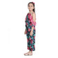 Classic Girl's Polyester Floral Cold Shoulder Jumpsuit