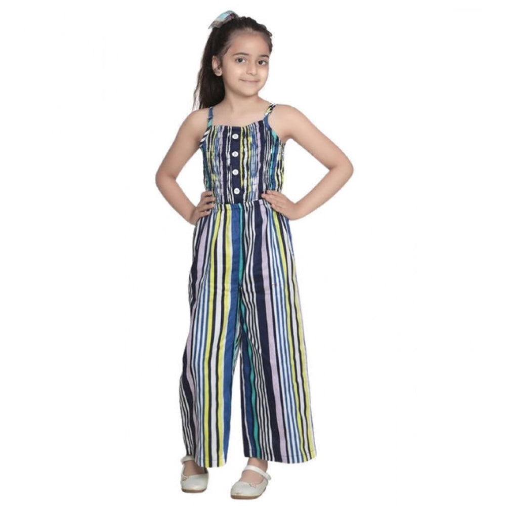Twinkling Girl's Rayon Striped Sleeveless Jumpsuit
