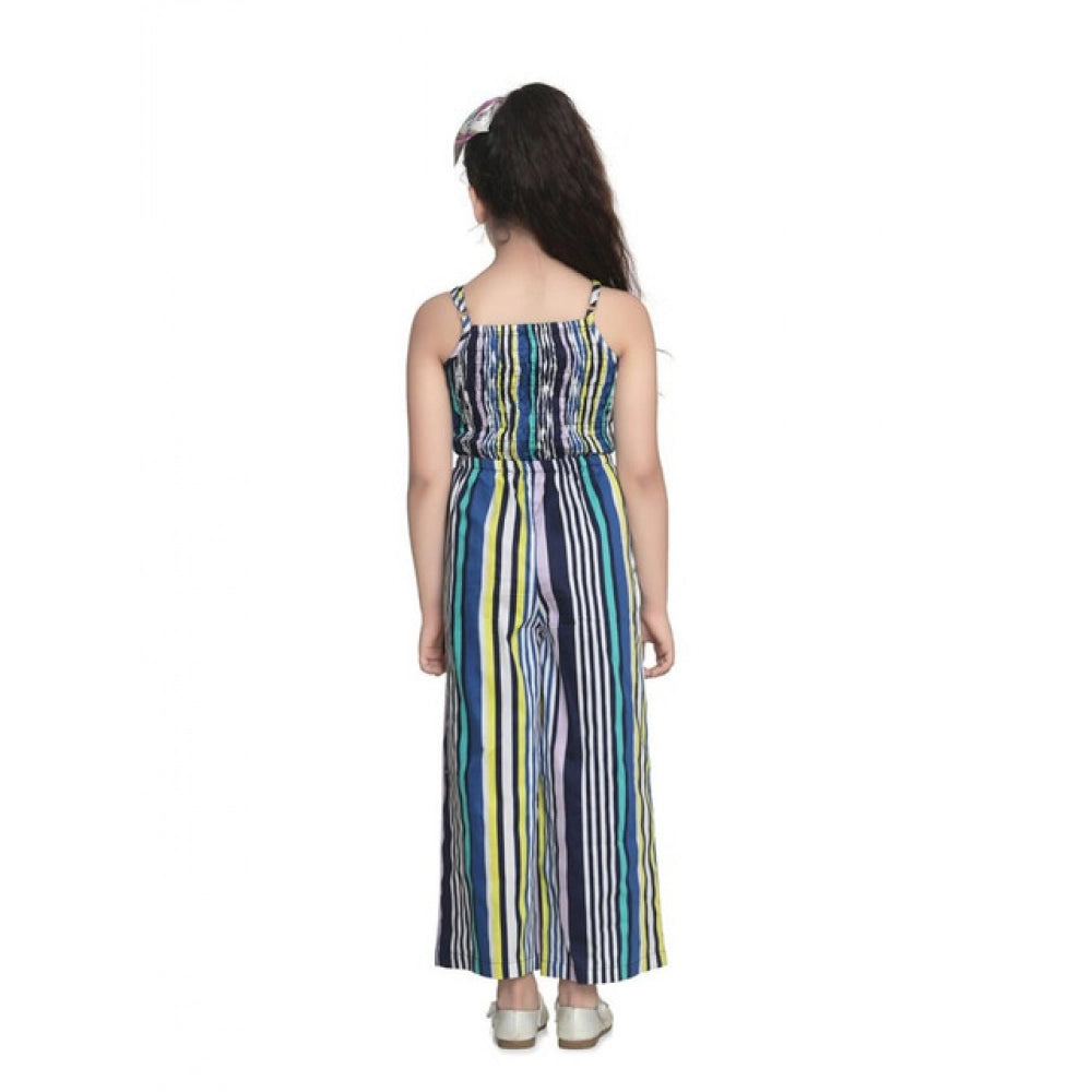 Twinkling Girl's Rayon Striped Sleeveless Jumpsuit