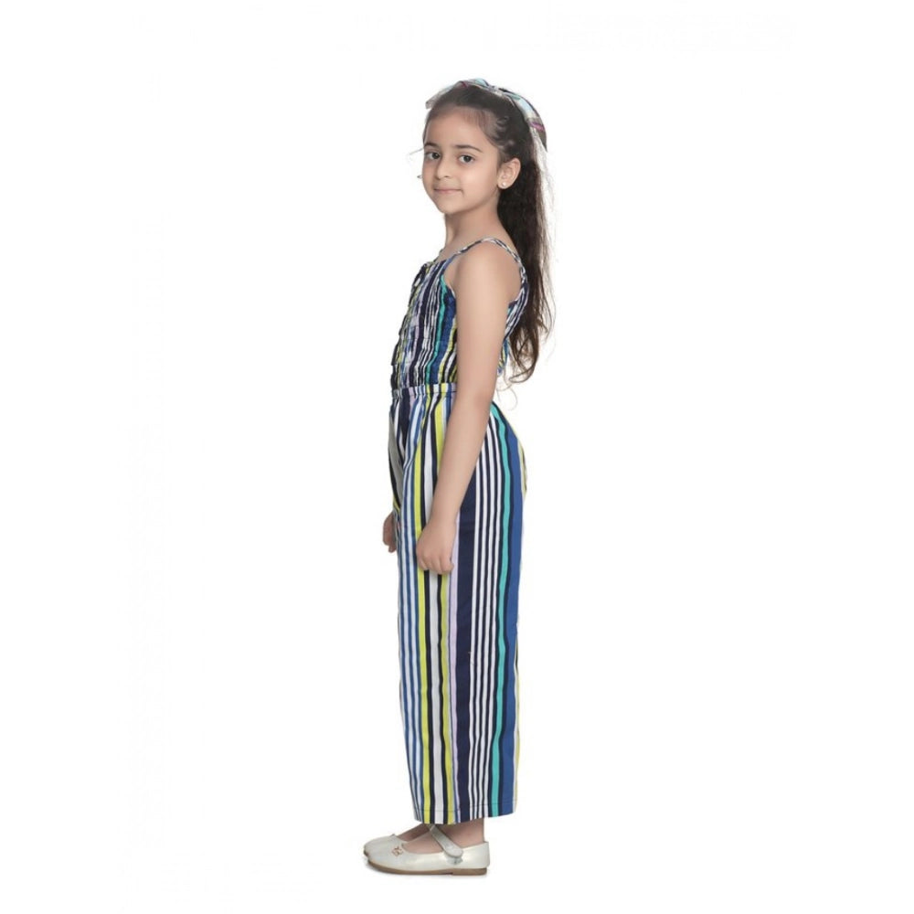 Twinkling Girl's Rayon Striped Sleeveless Jumpsuit