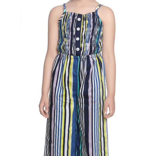 Twinkling Girl's Rayon Striped Sleeveless Jumpsuit
