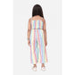 Twinkling Girl's Polyester Cotton Blend Striped Sleeveless Jumpsuit