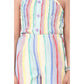 Twinkling Girl's Polyester Cotton Blend Striped Sleeveless Jumpsuit