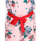 Classic Girl's Polyester Crepe Floral Shoulder Straps Jumpsuit