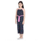Classic Girl's Rayon Flamingo Print Sleeveless Jumpsuit