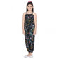 Elite Girl's Rayon Flamingo Print Sleeveless Jumpsuit