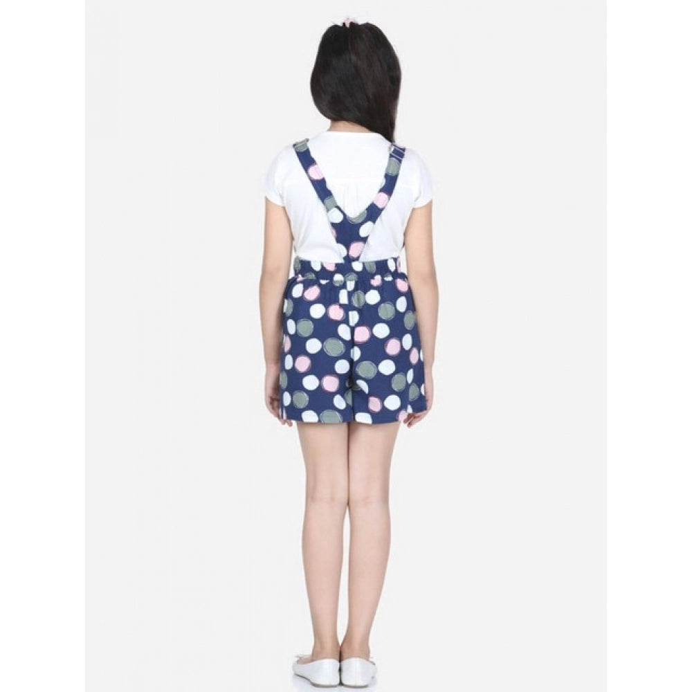 Classic Girl's Rayon Polka Sleeveless Jumpsuit