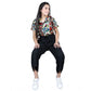 Sophisticated Girl's Polyester Printed Short Sleeves Jumpsuit