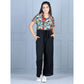 Sophisticated Girl's Polyester Printed Short Sleeves Jumpsuit